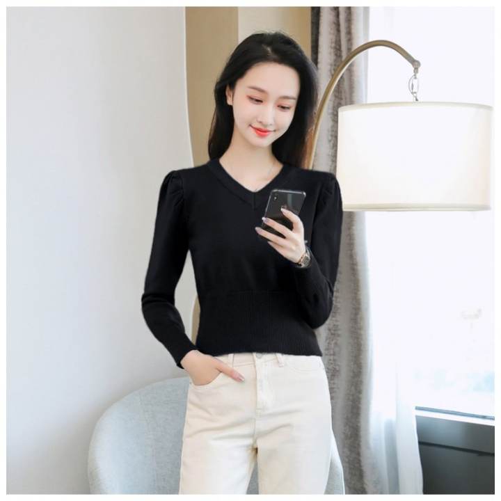 fitted waist sweater
