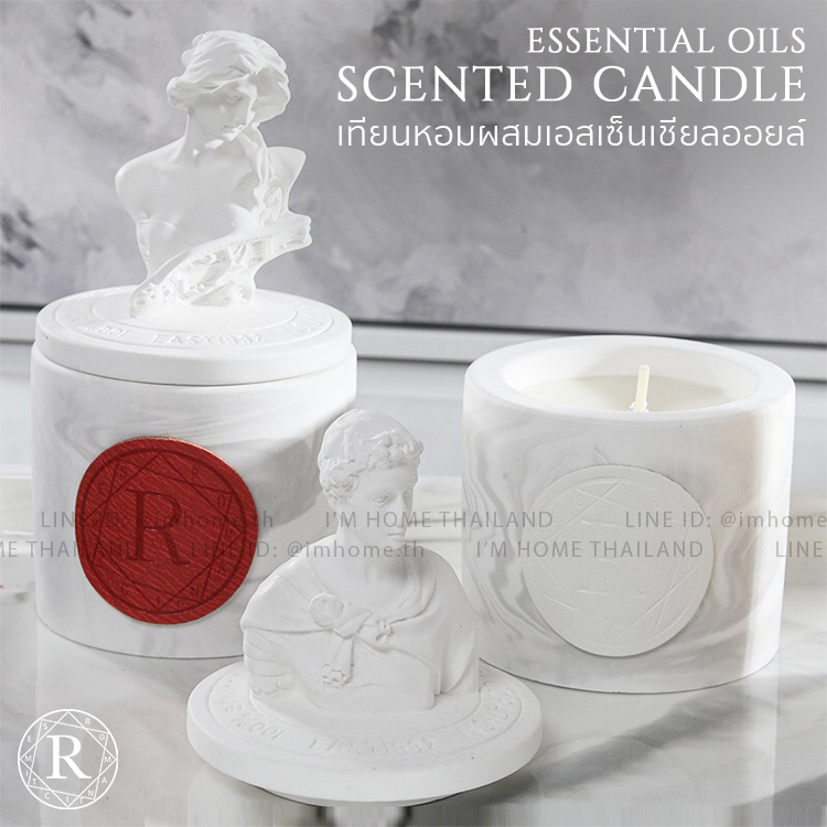 เทียนหอมกลิ่นแบรนด์เนม สไลต์ยุโรป ไม่จุดก็หอม ยิ่งจุดยิ่งหอม Roamtic Times scented candle aromatic candle soy wax