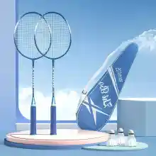 ภาพขนาดย่อของภาพหน้าปกสินค้า-พร้อมส่ง-ไม้แบดมินตัน 1 คู่ Sports 125 อุปกรณ์กีฬา ไม้แบตมินตัน พร้อมกระเป๋าพกพา ไม้แบดมินตัน Badminton racket จากร้าน happyhome2020 บน Lazada