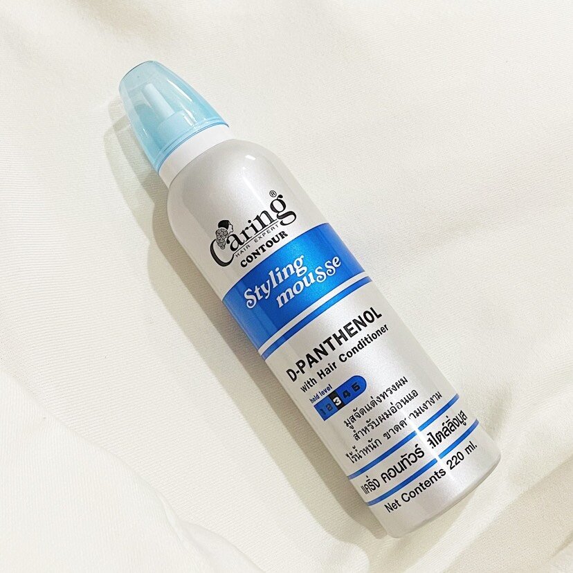 Caring Contour Styling Mousse DPANTHENOL 220ml. มูสจัดแต่งทรงผม สำหรับ
