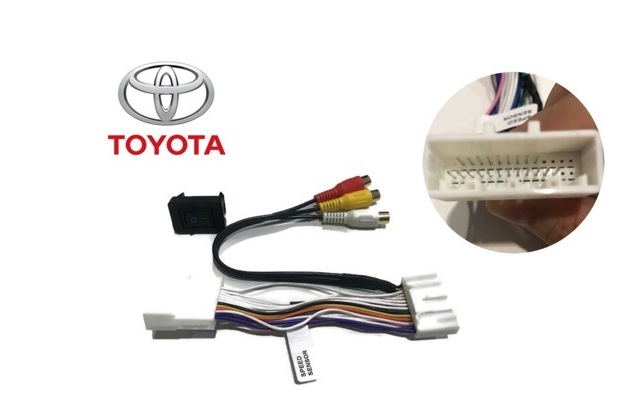 (สำหรับรถรุ่นมี GPS)ปลดล็อค/ปลั๊ก Y-SOCKET AV IN TOYOTA 28 PIN พร้อมสวิทช์