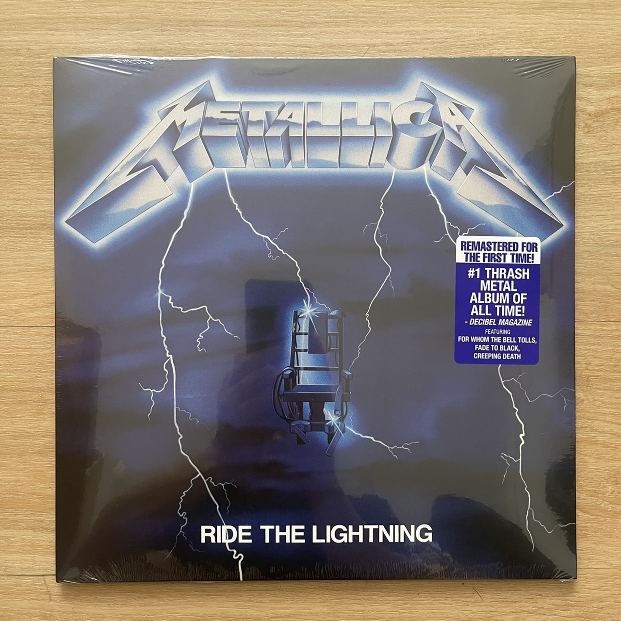 แผ่นเสียง Metallica ‎– Ride The Lightning ,US,Vinyl, LP, Album, Reissue, Remastered แผ่นเสียงใหม่ ซีล