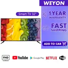 ภาพขนาดย่อของภาพหน้าปกสินค้า(ใหม่)Ready Yo/WIFI WEYON สมาร์ททีวีหน้าจอ 32 นิ้วหน้าจอ SMART TV LED รองรับความละเอียด HD สามารถเชื่อมต่อกับอินเทอร์เน็ต จากร้าน WEYON IU บน Lazada ภาพที่ 1