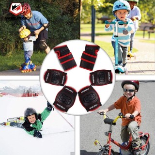 Winmax 6 cái bộ Bộ bảo vệ ván trượt trẻ em và bộ bảo vệ xe đạp Bộ bảo vệ thumbnail