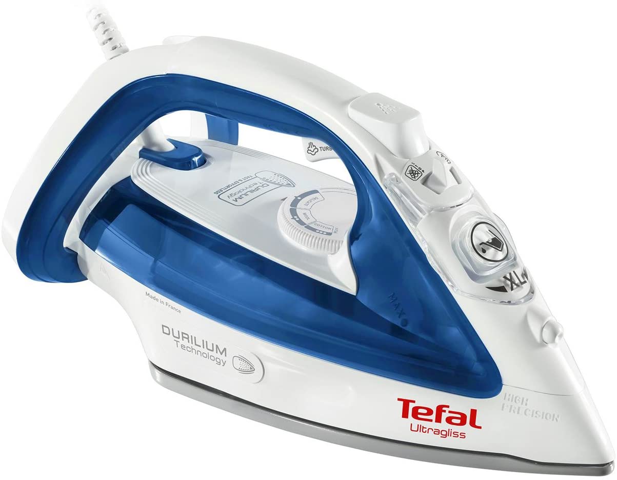 TEFAL เตารีดไอน้ำ (2500 วัตต์, 250 มล.) รุ่น FV4913 สีน้ำเงิน