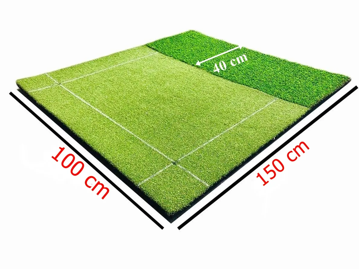 Bechoice พรมซ้อมกอล์ฟ GOLF MAT หญ้าเทียม 2 ระดับขนาด 100x150 ซม.,แผ่น MATสำหรับซ้อมกอล์ฟ ,GOLF MAT แผ่นซ้อมกอล์ฟ