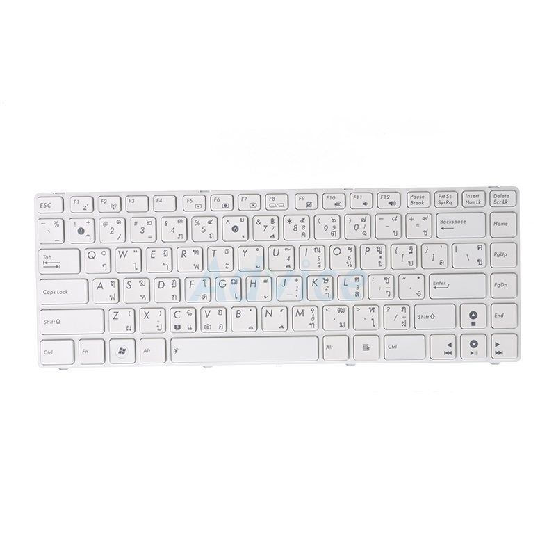 Keyboard ASUS K42 (White) 'PartNB' (สกรีนไทย-อังกฤษ)