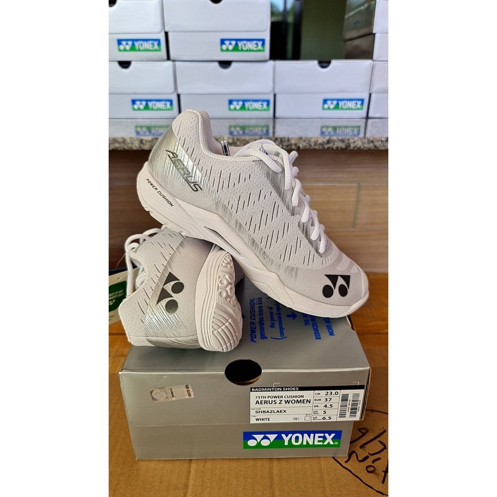 รองเท้าแบดมินตัน YONEX 75th anniversary AERUS Z WHITE 51uFcOU0