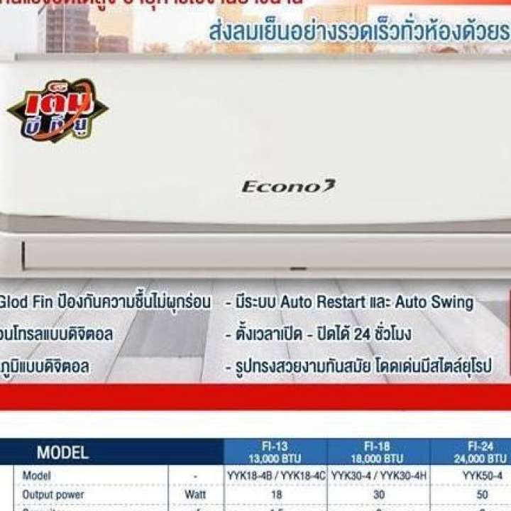 คอยเย็น Econo 3 (9000-12000btu )