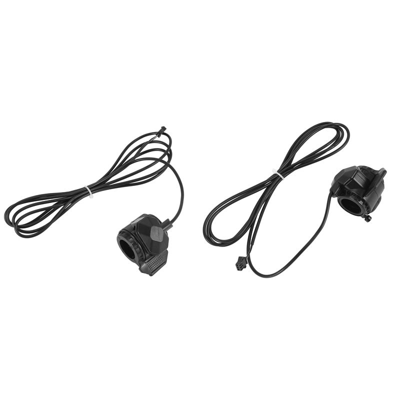 2x Speed Control 3 Wires Thumb Throttle 22.5mm Handle Shifter Finger Accelerator Left & Right
