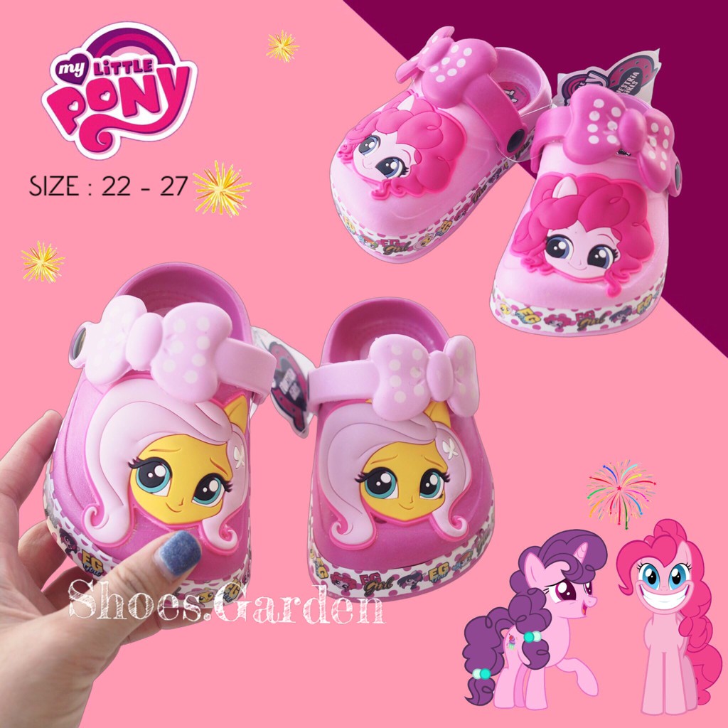 รองเท้าเด็ก My Little Pony 🦄 ลายน่ารัก มีที่รัดส้น แท้ (พร้อมส่ง)