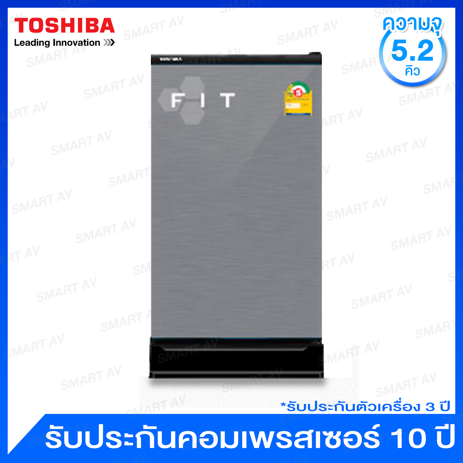 Toshiba ตู้เย็น 1 ประตู ความจุ 5.2 คิว รุ่น GR-D149-SH (สีเงิน)