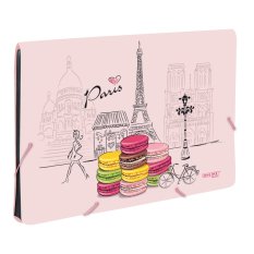 แฟ้ม Online Pen Germany,แฟ้มกระเป๋า Expanding File A4 “Candy World Collection 2015”- Pink