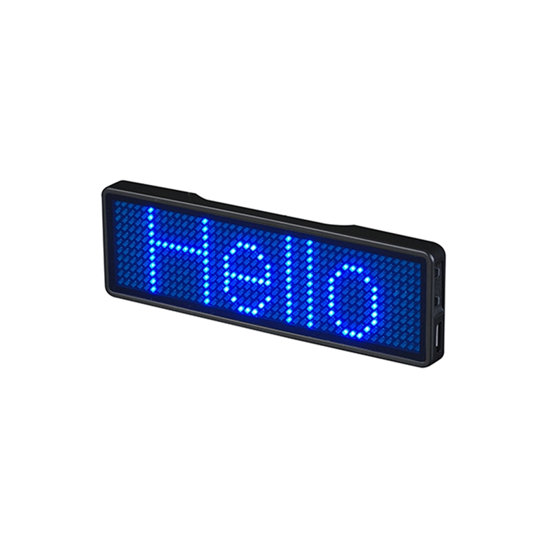 Bluetooth LED Name Badge Rechargeable Light Sign DIY Programmable Scrolling Message Board Display LED