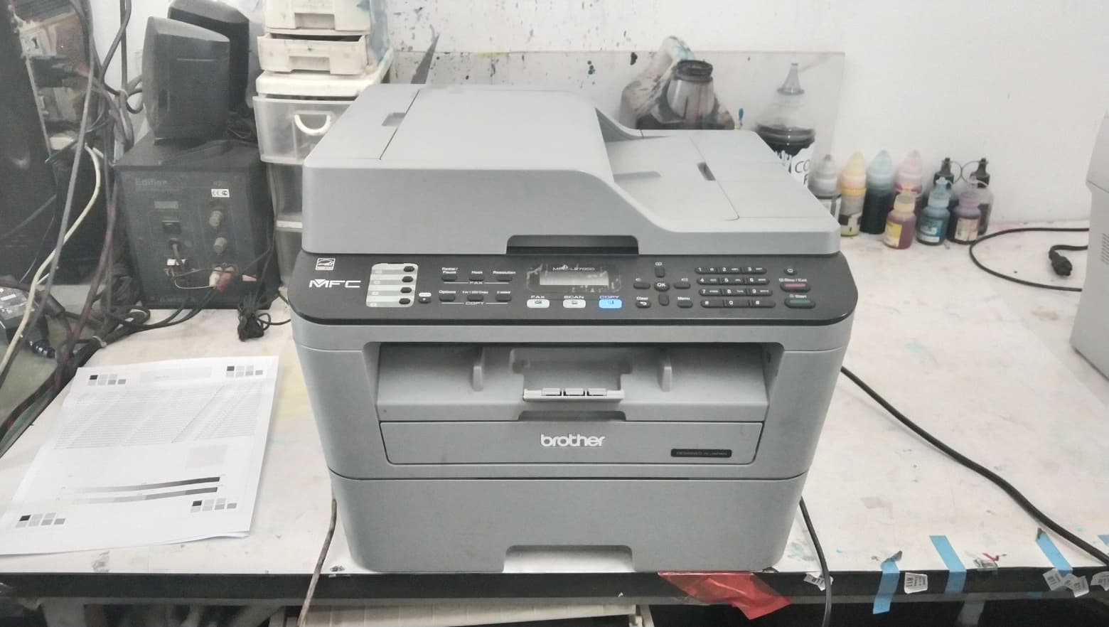 Brother MFC-L2700D ปริ้นหน้าหลังได้สภาพดี มีหมึกแถมติดเครื่องไปให้ แถม ...