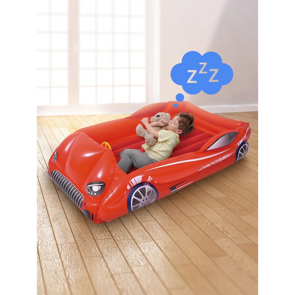 ที่นอนเป่าลมสำหรับเด็ก Racing Car Bed