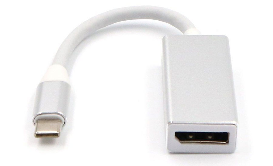 สายAdapter แปลงสัญญาณ USB 3.1 Type C to Displayport สายสีขาว