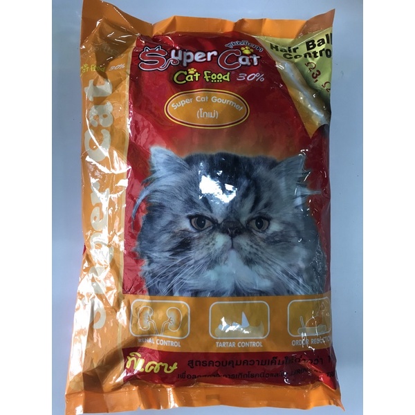 อาหารแมว ซูเปอร์แคท สูตรควบคุมความเค็ม 1 กก. Super cat cat food 1 kg.