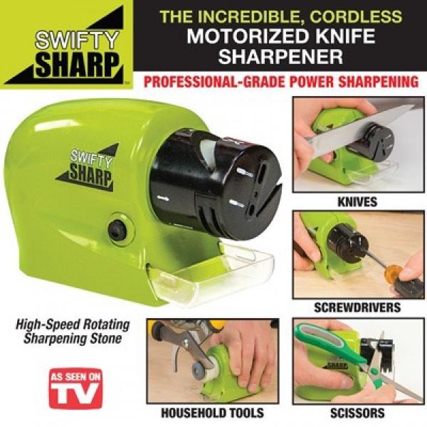 SWIFTY SHARP ที่ลับมีด ไฟฟ้า เอนกประสงค์ ลับของมีคม ลับกรรไกร จัดส่งด่วนโดย Kerry Express