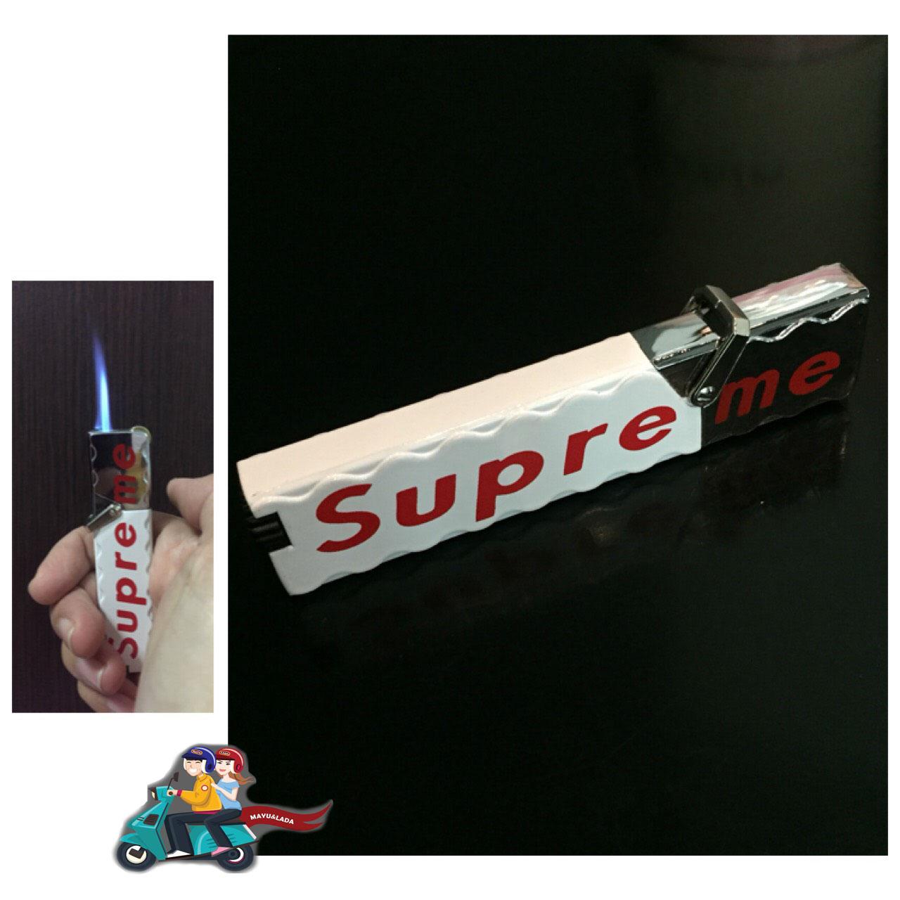 Supreme ไฟแช็กฟรีแก๊สกระป๋อง