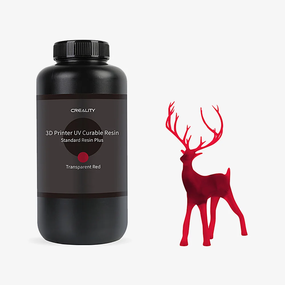 1kg trans Red PlastBot Std Rigid Resin+