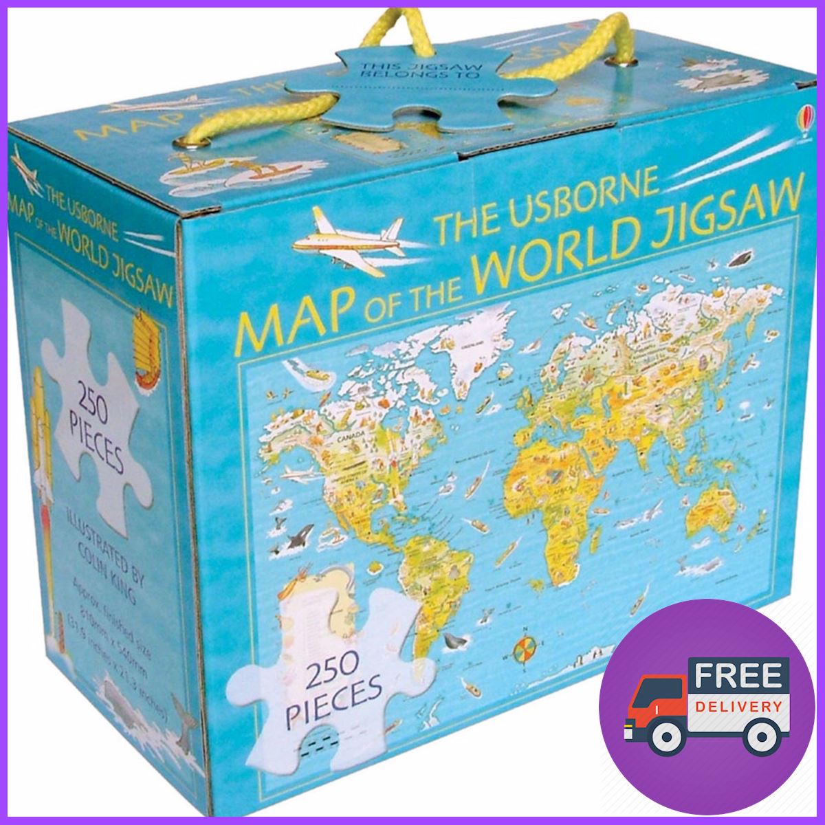 สินค้าขายดี จาก  USBORNE MAP OF THE WORLD JIGSAW, THE (NEW ED.)