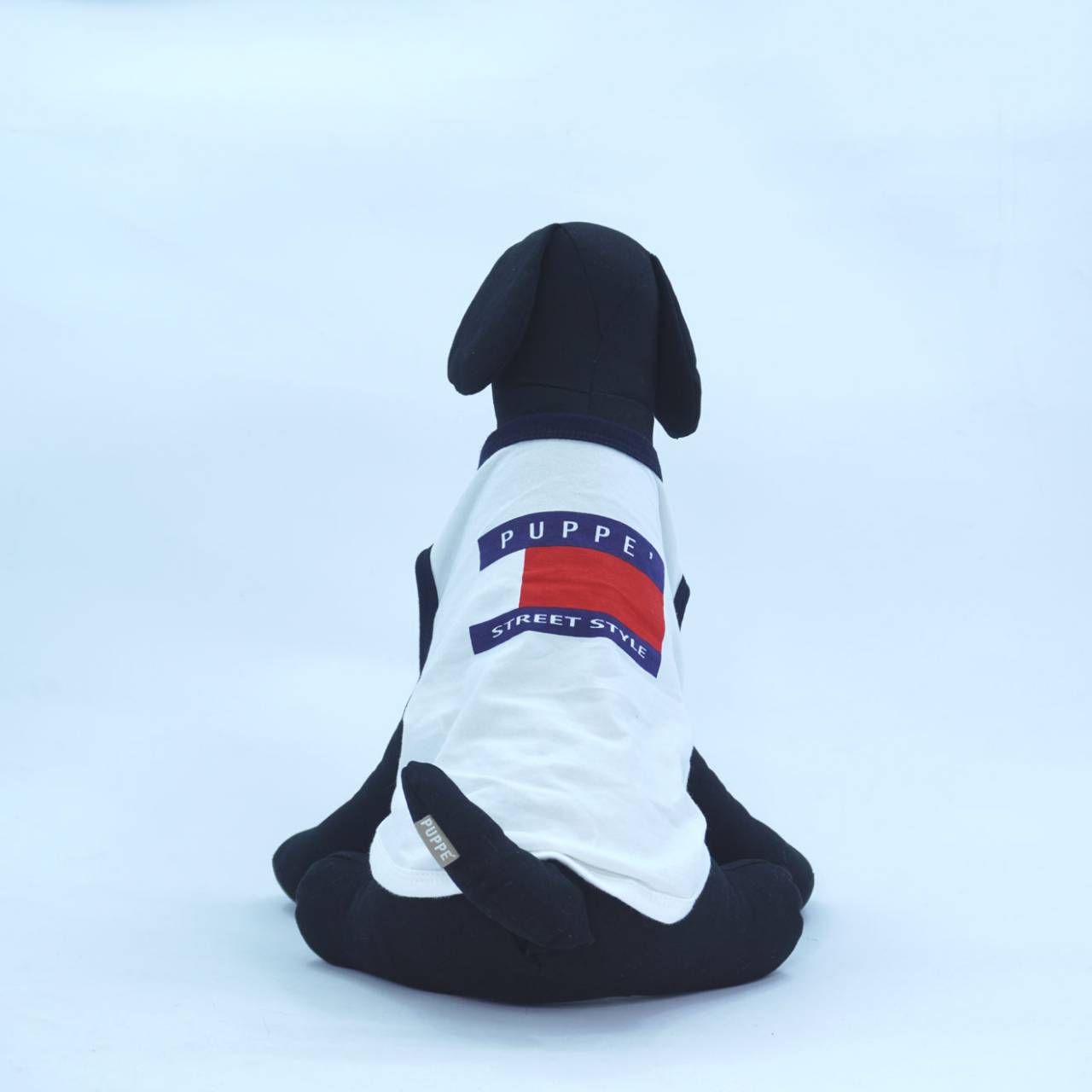 Puppe’ เสื้อยืดแขนกุด PAE156 สำหรับสุนัขและแมว สีขาว