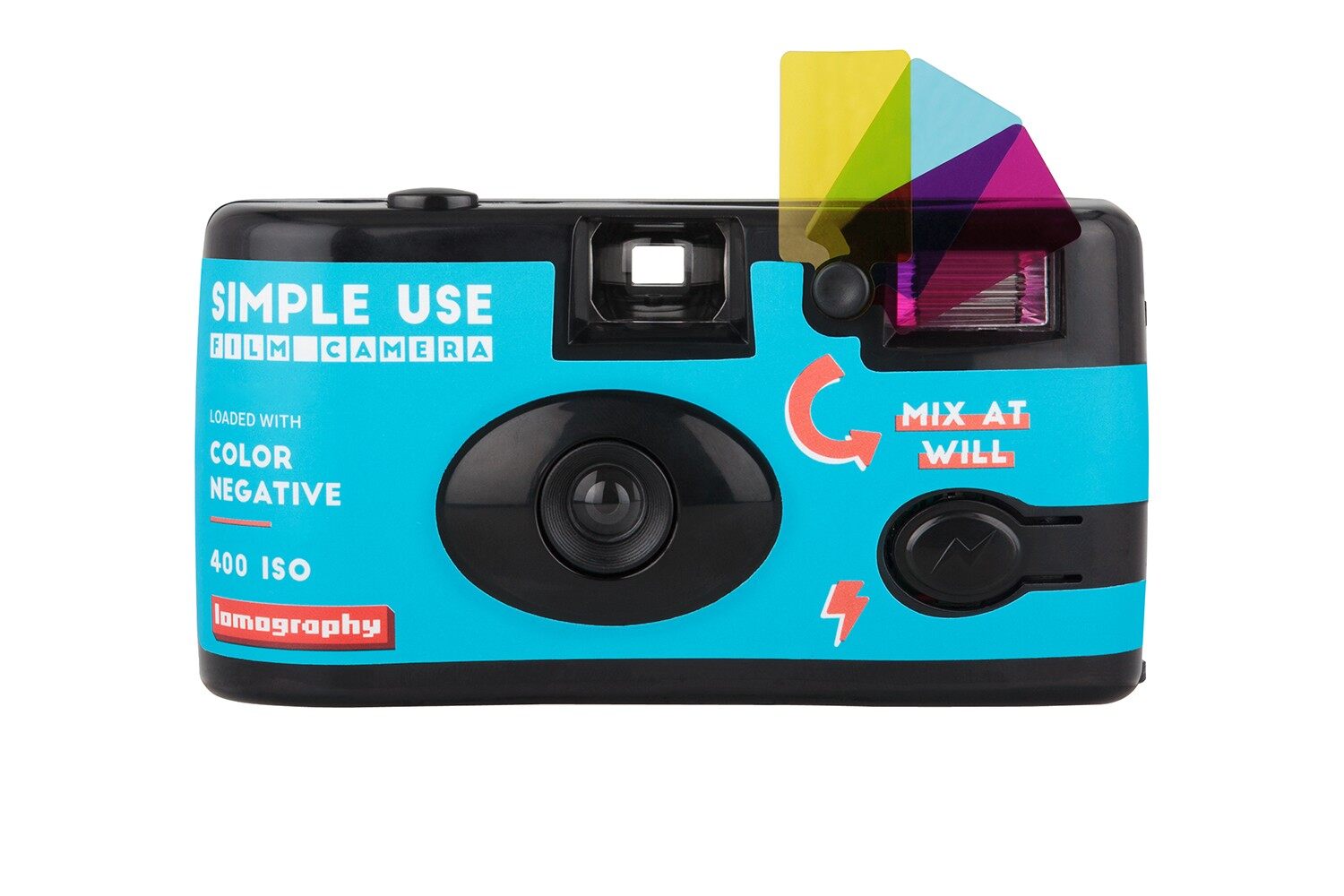 กล้องฟิล์ม Lomography Simple Use Film Camera Color Negative 400 โหลดฟิล์มเข้าไปใหม่ได้ กล้อง Lomo 35mm 36exp. 