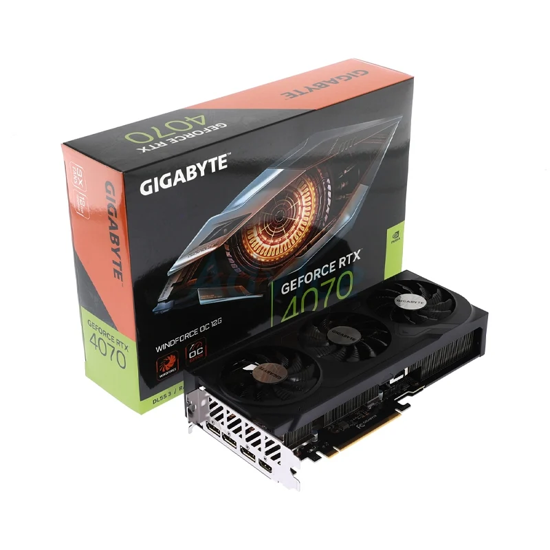 VGA GIGABYTE GEFORCE RTX 4070 WINDFORCE OC - 12GB GDDR6X - ยี่ห้อ Gigabyte ราคา 23,150 บาท*ส่งฟรี