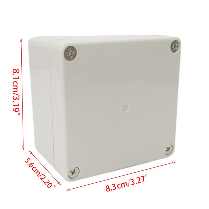 ✪【Ready Stock】【Brand new】Waterproof Enclosure Case Electrical Junction Box Connector Terminal Wire Cable 83x81x56mm