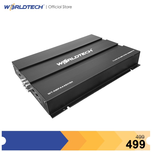 ราคาล่าสุด Worldtech รุ่น WTAMP4442HIGH เพาเวอร์แอมป์,แอมป์ขยายเสียง