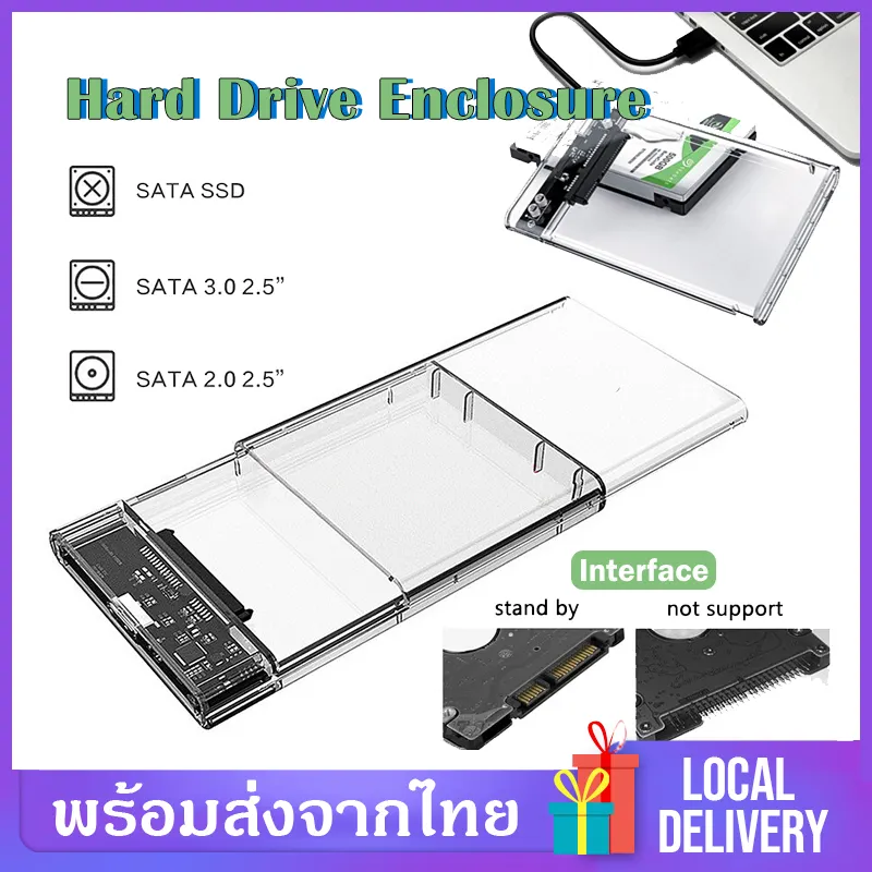 ภาพหน้าปกสินค้ากล่องใส่ฮาร์ดดิสก์ กล่องใส่ HDD แบบใส Harddisk SSD 2.5นิ้ว USB3.0 แรง Hard Drive Enclosure 2139U3 (ไม่รวม HDD) D75 จากร้าน U-Like_Thai บน Lazada