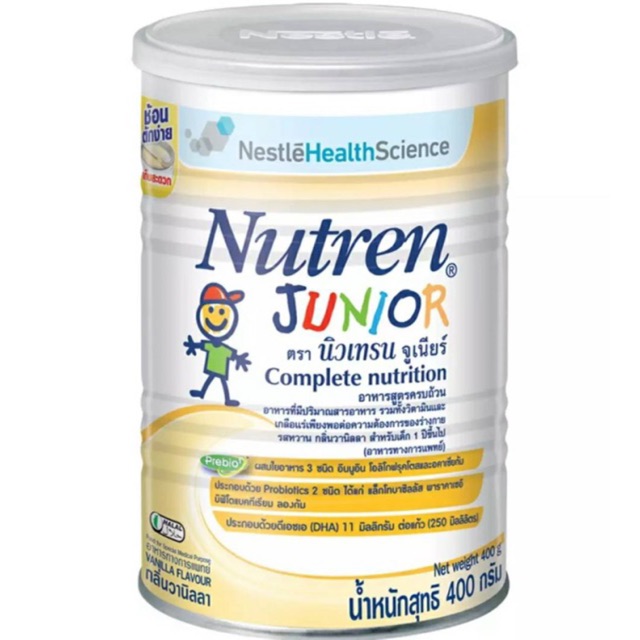 NUTREN Junior นิวเทรนจูเนียร์กระป๋อง 400 กรัม (1กระป๋อง)