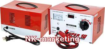 เครื่องชาร์จแบตเตอรี่ 12v 10A SUPER (S-1210) ชนิดหม้อแปลงเต็มแอมป์ มีความทนทานสูง รับประกันสินค้า 1 ปี