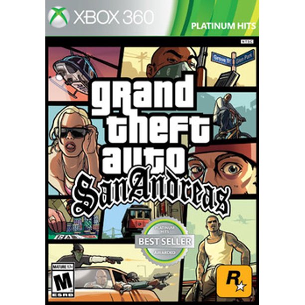 แผ่น XBOX 360  : Grand Theft Auto San Andreas HD ใช้กับเครื่องที่แปลงระบบ JTAG/RGH