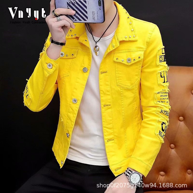 Yellow cotton jacket Clearance