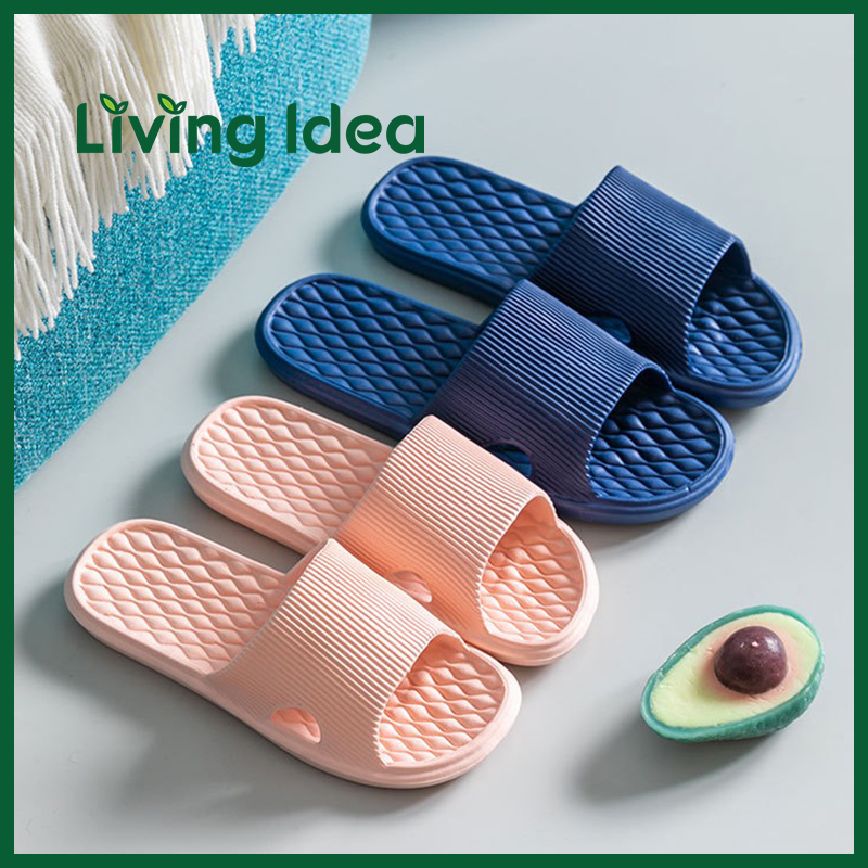 Living idea รองเท้าแตะ EVA ลาย Diamon กันลื่น ยางนิ่ม รองเท้าผู้หญิง เหมาะกับใส่ในบ้านและห้องน้ำ