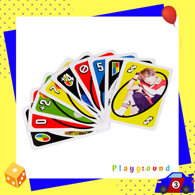 เกมการ์ด กระดาษมัน อูโน่ บอยแบนด์เกาหลี บีทีเอส Korean Boy Band BTS Uno Card Game