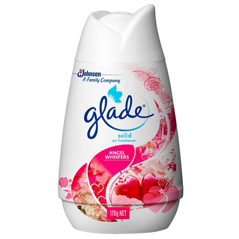 SuperSale63 เกลด 170 กรัม Glade ผลิตภัณฑ์ปรับอากาศ ดูแลกลิ่นให้หอมในสภาพแวดล้อม เกลดโซลิดเจลกลิ่นแองเจิ้ลวิสเปอร์ 170 กรัม