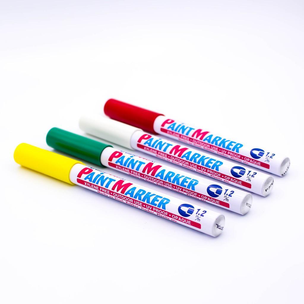 ปากกาเพ้นท์ อาร์ทไลน์ หัวกลม 1.2 มม. ชุด 2 ด้าม (สีขาว, เขียว, เหลือง, แดง) เขียนได้ทุกพื้นผิว
