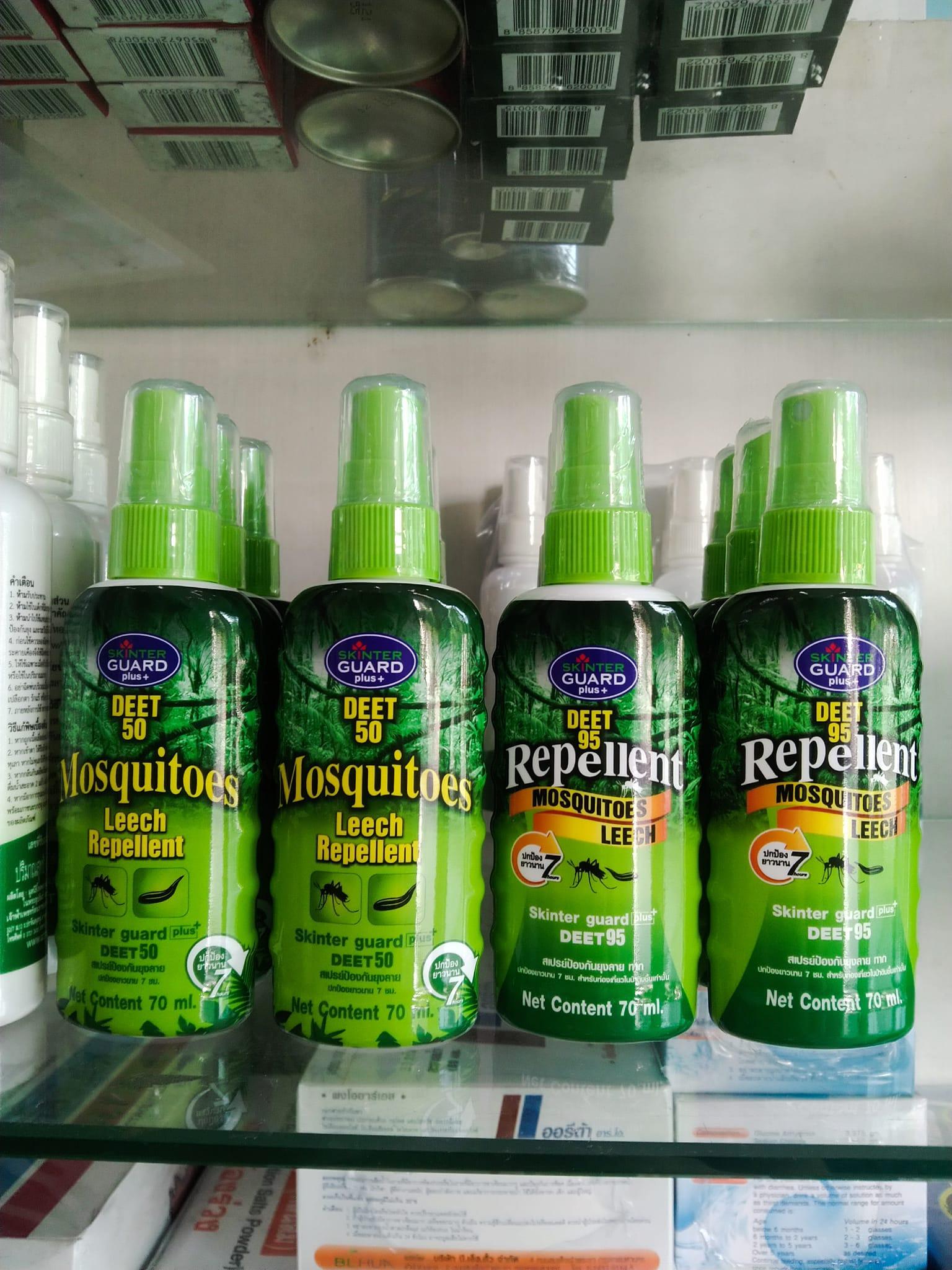 Skinter Guard Plus Deet 50 95 Mosquito Leech Repellent 70 ml สกินเตอร์