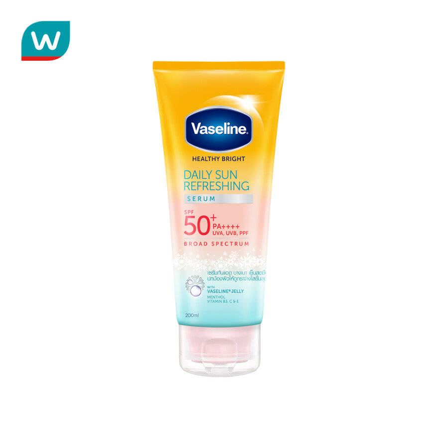 Vaseline วาสลีน เดลี่ ซัน รีเฟรชชิ่ง เซรั่ม เอสพีเอฟ50+พีเอ++++ 200 มล.