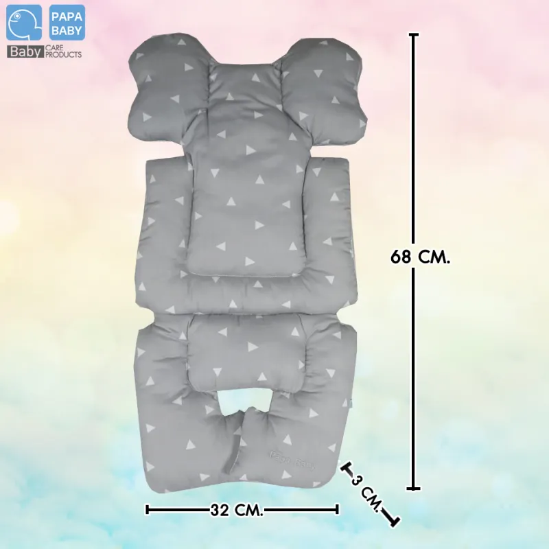 ภาพสินค้าPAPA BABY เบาะรองรถเข็น เบาะรองอเนกประสงค์ รุ่น CSNH531-536 ผ้าCotton100% สามารถซักได้ มาพร้อมกระเป๋าหิ้ว จากร้าน PAPA BABY บน Lazada ภาพที่ 7