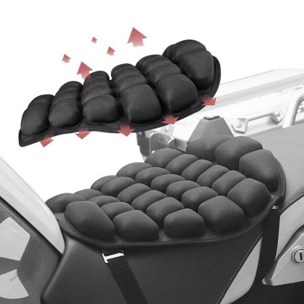 NXUGW Chống trượt cho thể thao Yên xe tay ga Giải tỏa áp lực Giải nén Yên xe Mat bơm hơi Pad 3D Tấm đệm khí Ghế hơi dành cho xe máy Bọc ghế xe máy