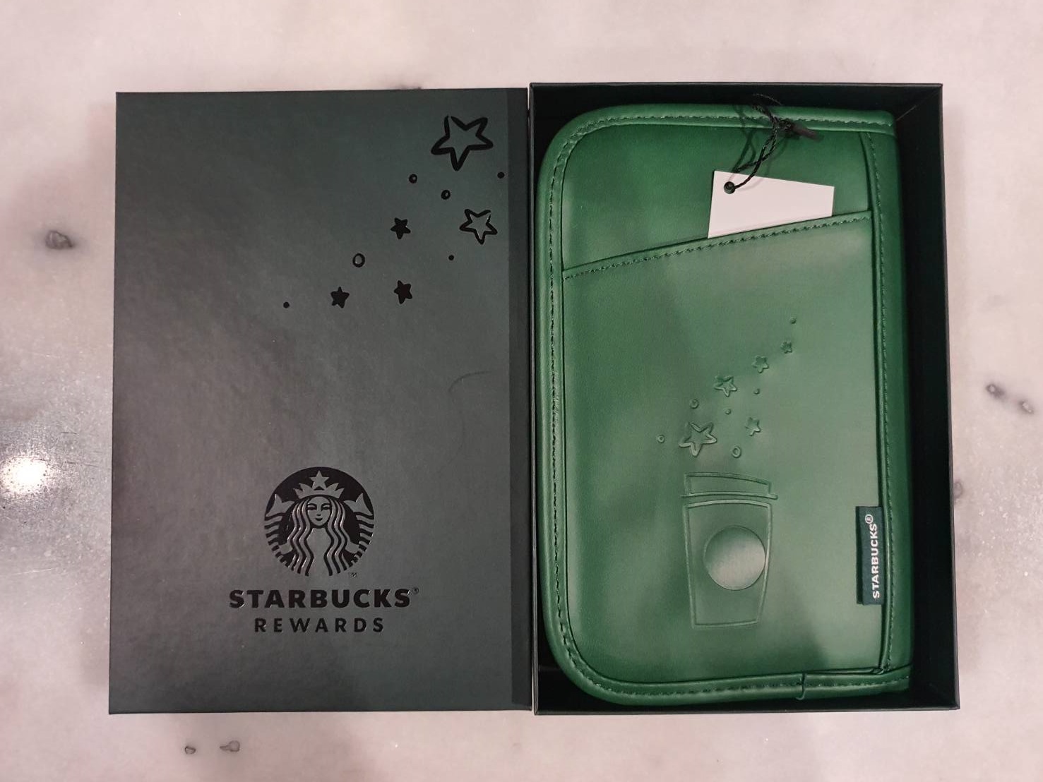 กระเป๋าถือใส่หนังสือเดินทาง Starbucks