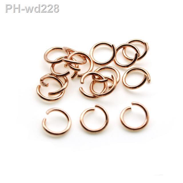 100pcs/lot 1mm Thick Stainless Steel Open Jump Rings Strong Split Rings  Connectors For Necklace Bracelet Jewelry Accessories