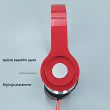 ภาพขนาดย่อของภาพหน้าปกสินค้าหูฟังครอบ แบบใช้สาย ไม่ใช่บลูทูธ หูฟังครอบหัว เฮดโฟน Audio - Professional Bass Stereo Headphones สามารถพับเก็บได้ จากร้าน Topten Mobile บน Lazada ภาพที่ 6