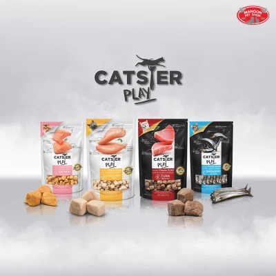 [MANOON] Catster Play Freeze Dried Treats & Toppers for Cats 40g