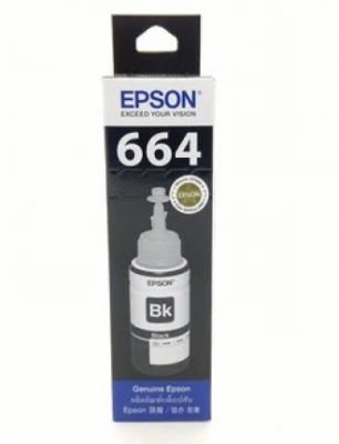 Epson 664 BK น้ำหมึกเติมแบบขวด สีดำ 70 ml ของแท้ (T664100)
