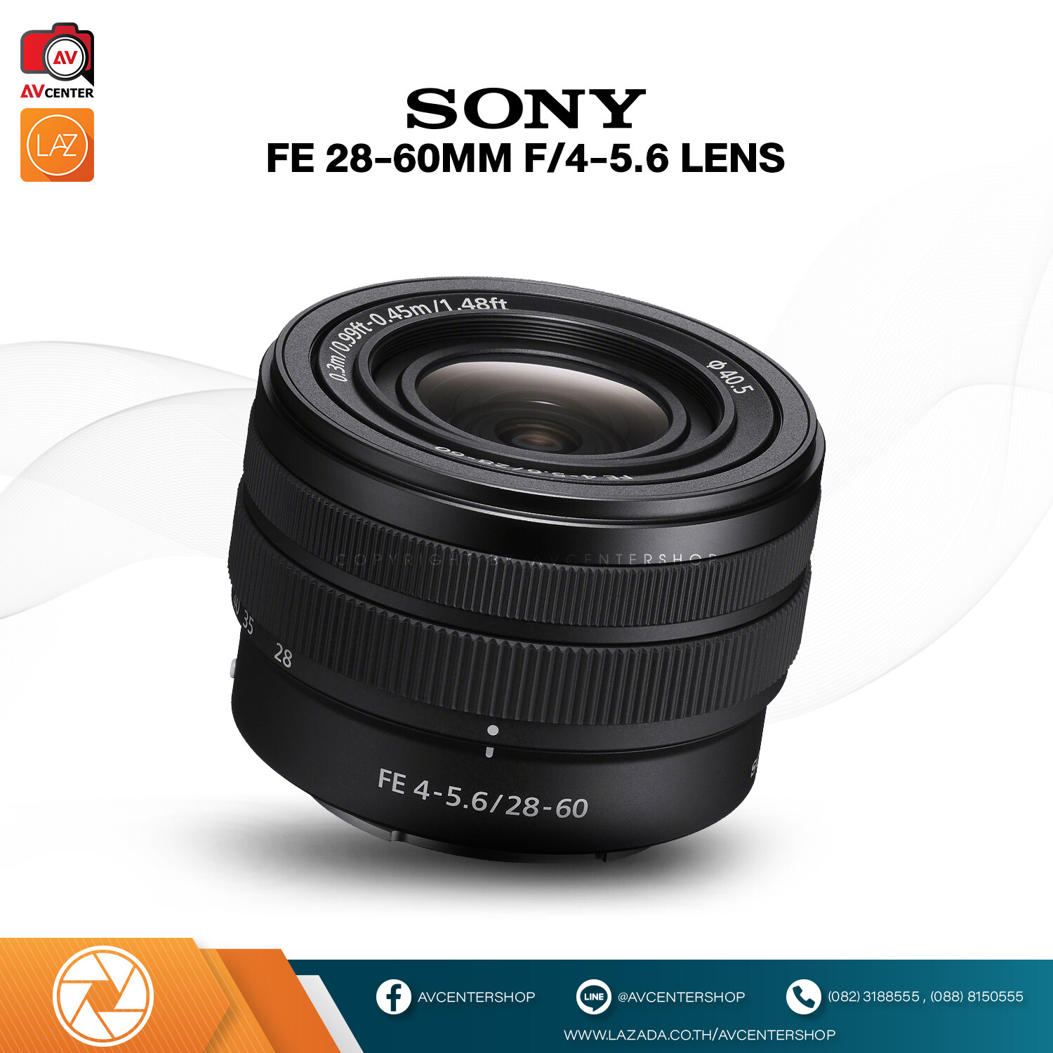 Sony Lens FE 28-60 mm F4-5.6 [รับประกัน 1 ปี by AVcentershop]